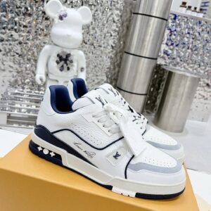 Louis Vuitton Trainer Black & White Casual Shoes