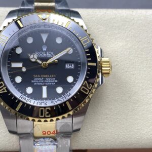 Rolex Sea-Dweller Diver's Two-Tone Black Dial Watch