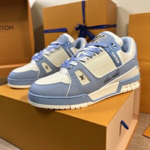 Louis Vuitton Trainer Light Blue Sneakers