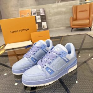 Louis Vuitton Trainer Blue & White Sneakers