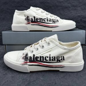 Balenciaga Canvas Sneakers in White