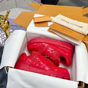 Louis Vuitton Trainer Red Sneakers