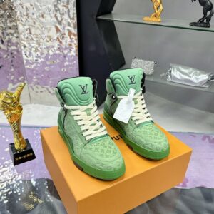 Louis Vuitton Trainer Casual Skate Shoes Black