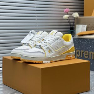 Louis Vuitton Trainer Orange-White Streetwear Sneakers