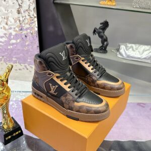 Nike x Louis Vuitton Air Force 1 Blue & White Sneakers