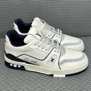 Louis Vuitton Trainer Red and White Casual Skate Shoes