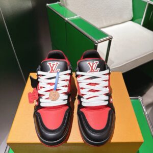 Louis Vuitton Trainer White and Blue Sneakers