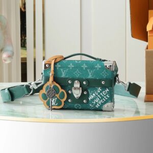 Louis Vuitton Petit Malle Vintage Green Trunk